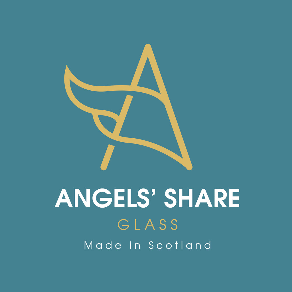 angels share glass rebrand